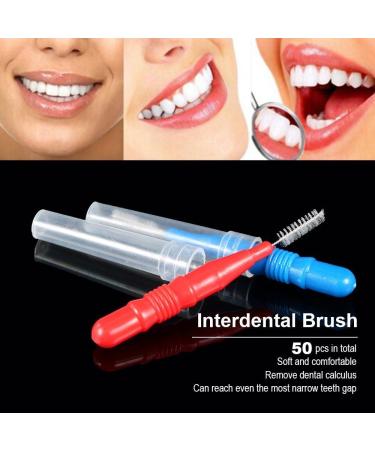 River Lake Interdental Brushes (50 pcs) - Dental Hygiene Tools for Tooth Cleaning Floss & Toothpick - Buy Online on GoSupps.com