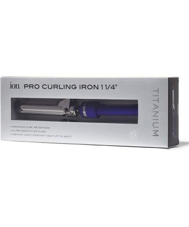 ion Titanium Pro Curling Iron - 1-1/4 Inch Heats Up to 450 F Dual Voltage Maximum Curl Retention - International Shipping Available - Buy Online on GoSupps.com