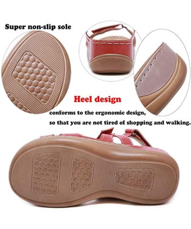 Creev Women's Flat Sandals - Breathable Open Toe Non-Slip Flip-Flops & Hiking Shoes for Summer & Beach - Available in Brown & Pink (EU Sizes 41-44) - Buy Online on GoSupps.com