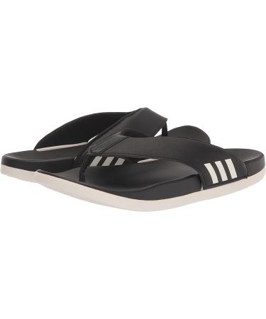 adidas Women's Adilette Comfort Slide Sandal - Black/White - Size 8 - Buy Online on GoSupps.com