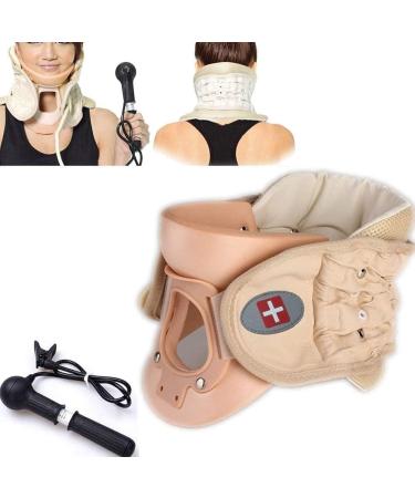 JLASDR neck protection Neck Care Recover Tool Neck Stretcher with air pump support for home use adjustable decompression collar and collar for home use
