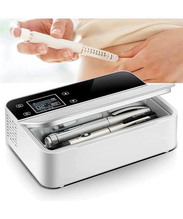 Electric Cooler Medication Insulin Cooler Suitable Insulin Cooler Case and Portable Insulin Cooler Bag for Travel/Interferon/Drug Storage 2*battery