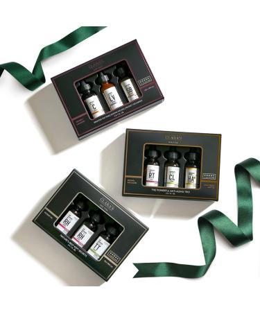 Clara's New York Brighten the Tone Soothe the Skin Protect the Barrier Three Full Size Serums in Vitamin C Lavender and Shea Butter Gif Set 3x 30ml - Buy Online on GoSupps.com