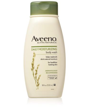 Aveeno Daily Moisturizing Body Wash with Soothing Oat Creamy Shower Gel Soap-Free and Dye-Free Light Fragrance 18 fl. oz (Pack of 2) - Buy Online on GoSupps.com