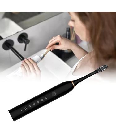 Buy Waterproof Electric Toothbrush - 6 Speeds USB Rechargeable 4 Brush Heads for Adults & Kids - Black - Buy Online on GoSupps.com