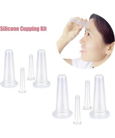 4-Part Silicone Vacuum Anti-Aging Facial Suction Cup Set | Facial Care & Body Massage Tools - International Shipping Available - Buy Online on GoSupps.com