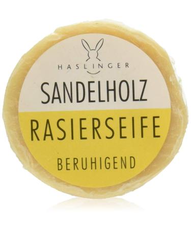 Haslinger sandalwood shaving soap 60 g - Buy Online on GoSupps.com