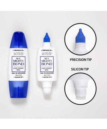 KISS All Mighty Bond Lace Front Wig Glue 32mL Dual Tip Applicator - Buy Online on GoSupps.com