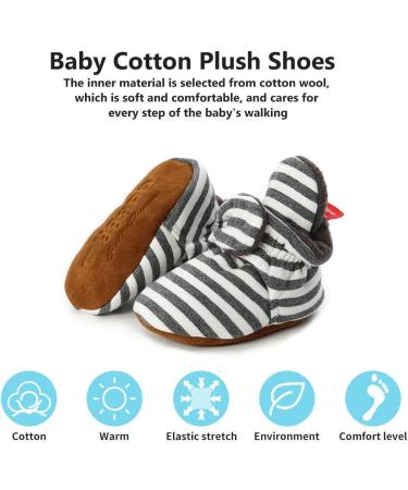 EDOTON Unisex Winter Newborn Boots | Non-Slip Sole | Adjustable Bootie Sock | 0-6 Months - Buy Online on GoSupps.com