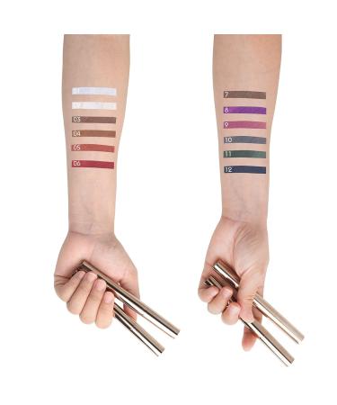 Allbestaye Cream Eyeshadow Stick - Long-Lasting Waterproof Shimmer Glitter #01 | Soft & Creamy Eye Makeup for Stunning Looks - Buy Online on GoSupps.com