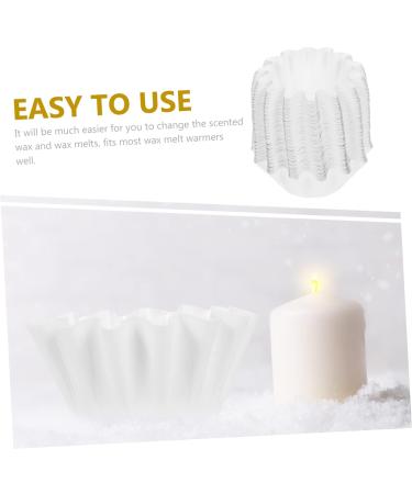 Homsfou 300 pcs Wax Paper Inserts - Reusable Wax Heating Inserts Food-Grade Silicone Coated Fragrant White Glaze Perfect for International Shipping - Buy Online on GoSupps.com