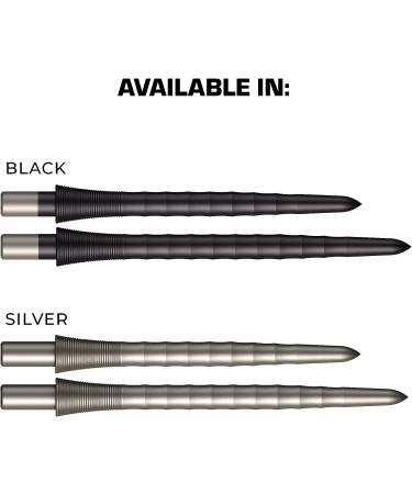 Mission Darts Sniper Points Ripple | Steel Tip Replacement Points | 28mm Black | Multiple Colors & Sizes - Buy Online on GoSupps.com
