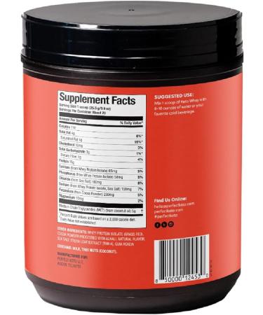 Perfect Keto Pure Whey Protein Powder Isolate Delicious 100% Grass Fed Meal Replacement Shake No Artificials Gluten Free Soy Free Non-GMO (Chocolate) - Buy Online on GoSupps.com