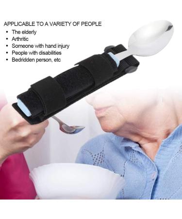 Easy Grip Adaptive Spoon Set | Stainless Steel Eating Aids for Arthritis & Disabled | Geriatric Dining Utensils with Auxiliary Belt - Buy Online on GoSupps.com
