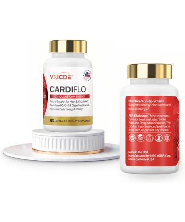 VXICDE Protein Powder 600mg with Grape Seed Extract 100mg | 60 Quick Release Capsules | Standardized Extract Complex with Polyphenols | Non-GMO Gluten Free Supplement - Buy Online on GoSupps.com