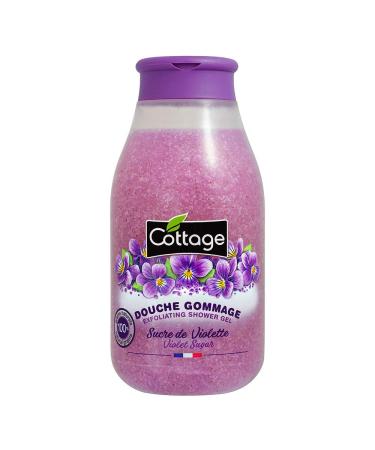Cottage Shower Scrub Violet Sugar Exfoliating Grains 100% Natural