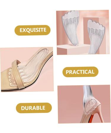 FOMIYES 6 Pairs Five Toe Sticky Front Pad Clear Heels - High Heel Arch Support Gel Insoles for Women - Buy Online on GoSupps.com