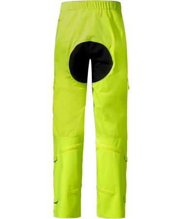 VAUDE Men's Moab Rain Pants - Neon Yellow | Lightweight Waterproof & Eco-Friendly Gear for Outdoor Adventures - Buy Online on GoSupps.com