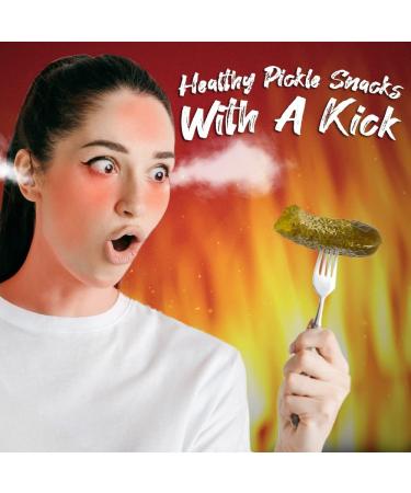 Mrs. Klein's Large Hot Pickles - Bold Spicy Dill Snack with Natural Ingredients | Kosher, Low Carb, Gluten Free & Vegan | 128 fl oz Jar - Buy Online on GoSupps.com