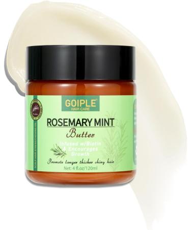 Rosemary Mint Butter for Hair and Strong Roots Rosemary Oil for Hair Growth Strengthen and Nourish Hair Dry Scalp Split Ends Organics Rosemary Butter Hair Treatment Product for Black All Hair Type - Buy Online on GoSupps.com