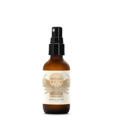 Moon Dew Botanical Face Mist. Moisturizing Facial Toner w/Frankincense Lavender & Rose Water. Witch Hazel & Pure Aloe Vera. Alcohol Free. Organic Skin Care. Natural Beauty. 2 fl oz.