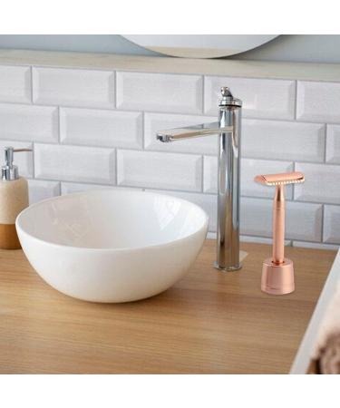 Lipfer Safety Razor Stand - Double-Sided Razor Holder for Men | Manual Shaving Accessories for a Stylish Bathroom - Buy Online on GoSupps.com