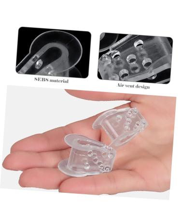 Clear Silicone Toe Separators for Men - 4 Pairs Hammer Spacer Valgus Adjuster Tool for Foot Splitters - Buy Online on GoSupps.com