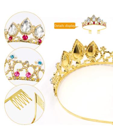 NODG Gold Crown Tiaras for Bride & Princess | Birthday Crown for Women - Buy Online on GoSupps.com