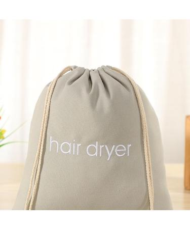 Baluue 12 Pcs Hair Dryer Storage Bag Hairdryer Storage Bag Hair Dryer Case Hairdryer Bags Fabric Light Grey - Buy Online on GoSupps.com