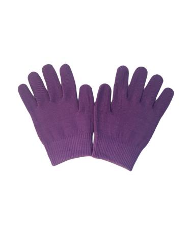 Housoutil Exfoliating Hand Gloves Hands Whitening Gloves Hydrating Gloves Dry Hands Spa Moisture Socks Plantar Silicone Heel Sock Dry Skin Gloves Women Indoor Purple Gel