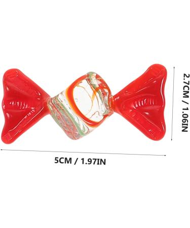 BCOATH 12 Pieces Candy Decoration Glass Fake Candy Ornament Candy Decor Office Fake Candy DIY Beads Glass Lollipop Glass Candy Home Products - Buy Online on GoSupps.com