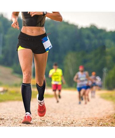 ZLYJ Compression Stockings - 2 Pairs for Men & Women | Ideal Running Socks for Sports & Athletics - S Orange - Buy Online on GoSupps.com
