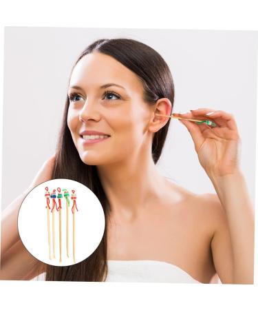 DEARMAMY 12Pcs Cartoon Ear Cleaners Wooden Wax Cleaners for Boys and Girls Adorable Ear Wax Removers Random Colors - Buy Online on GoSupps.com