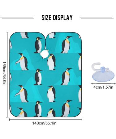 Waterproof Barber Cape - Cute Penguin & Cheetah Haircut Bib for Men & Women | Unisex Hair Cutting Cape - Buy Online on GoSupps.com