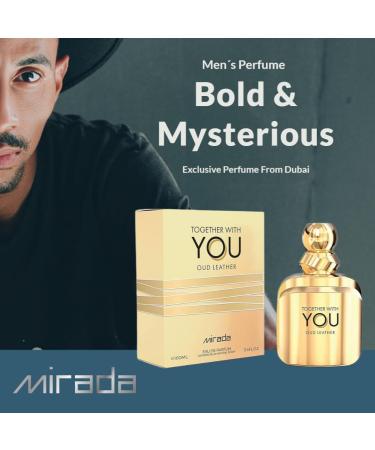 MIRADA Together With You Oud Leather Men's Eau de Parfum (EDP) 3.4 FL. Oz (100ml) Men s Perfume with Notes of Spices Chestnut Elemi Sage Lavender Vanilla Tonka Bean Leather - Buy Online on GoSupps.com