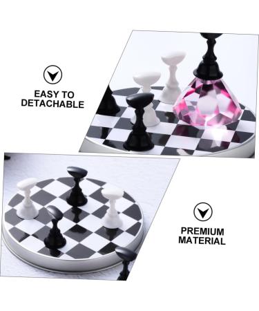 Beatifufu 1set Manicure Practice Base Magnetic Mount Nail Art Holder Retro DIY Nail Tip Stand Nail Art Practice Holder Magnetic Holder Nail Beauty Stand Magnetic Nail Manicure Tool Metal 9.2x4.8cm Assorted Color - Buy Online on GoSupps.com