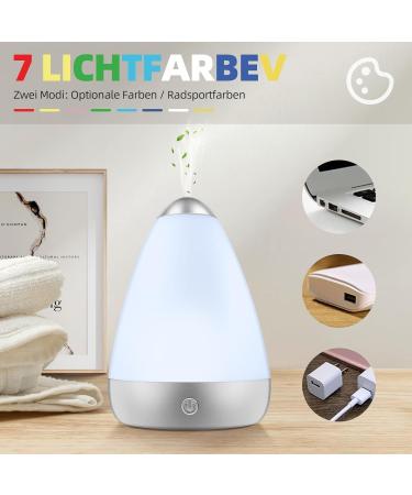 Mini Aroma Diffuser - 100ml USB Humidifier for Essential Oils | 7 Colors Night Light | Perfect for Bedroom & Office | Aromatherapy Fragrance Lamp - Buy Online on GoSupps.com