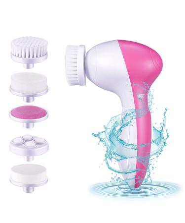 Facial Cleansing Brush Face Brush Facial Brush UBBETER Waterproof Cleansing Brush Set 2 Speeds With 5 Brush Heads Facial Brush