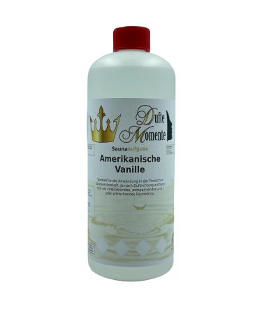 Sauna infusion concentrate American vanilla - 1 litre in HDPE bottle with dropper cap and child safety lock