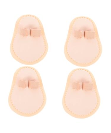 Healvian 4pcs Hallux Valgus Correction Pad Metatarsal Cushion Bunion Cushions Toe Straightener Hair Straightner Shoe Toe Protector High Heel Protectors Forefoot Toe Correcting Tool Brown 11x8.5x0.6cm Brown
