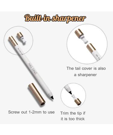 FETNHU Heykomi Waterproof Eyeliner Pencil - Long-Lasting & Non-Smudging (2PCS Black) - Buy Online on GoSupps.com