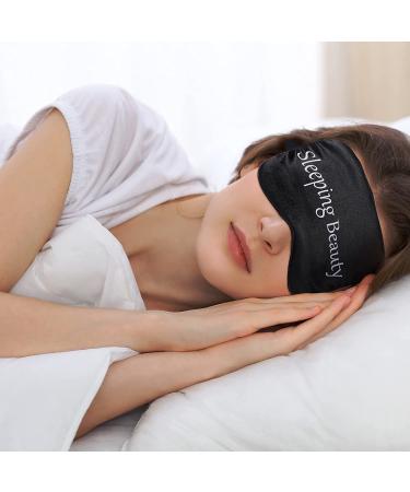 Silk Eye Mask Set for Women and Men - 8 Pieces Soft Blackout Blindfold for Full Night's Sleep, Travel, Nap, Meditation - Adjustable Strap, Dark Colors - Buy Online on GoSupps.com