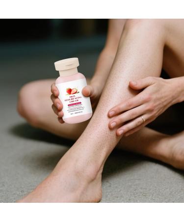 Strawberry Skin Lotion | 100ml Body Scrub Strawberry Skin Cream For Legs - Softening Moisturizing Body Lotion For Chicken Neck Arms Legs Face Travel - Buy Online on GoSupps.com