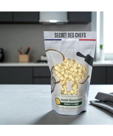 Secret des Chefs Chunks Chocolat Blanc 700g Grosses P pites de Qualit Professionnelle Pour Cookies Muffins Brownies Brioches Glaces P tisseries - Buy Online on GoSupps.com