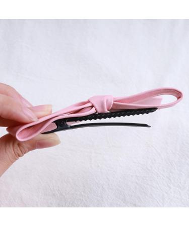 Yheakne Vintage Bow Hair Clip Pink Bowknot Hair Barrette Winter Hair Holder Clip French Bow Barrette Headwear Bowknot Hair Accessories for Women and Girls (Pink) - Buy Online on GoSupps.com