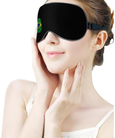 Shop It s in My DNA Brazil Flag Soft Sleep Mask | Adjustable Eye Mask Cover for Effective Shading | Fun Blindfold for Women & Men - Buy Online on GoSupps.com
