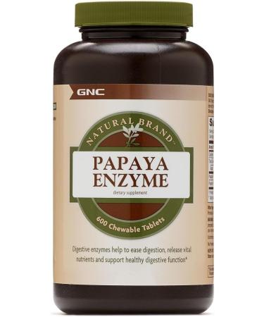 Natural Brand™ Papaya Enzyme, 600 chewable Tablets - Buy Online on GoSupps.com