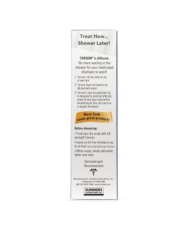 Tarsum Extra Strength Psoriasis Shampoo - Coal Tar Shampoo for Scalp Psoriasis, Seborrheic Dermatitis, and Dandruff - Exfoliating Relief for Itchy Scalp - 4 oz - Buy Online on GoSupps.com