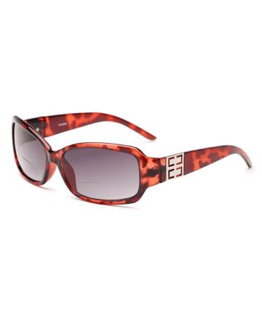 The Karissa Bifocal Sun Readers for Women + 1.25 Pink Tortoise