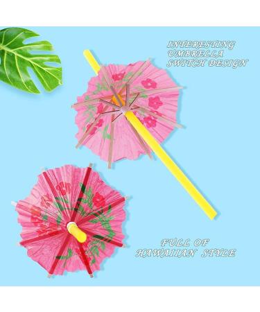 Ducahye 150 Pcs Umbrella Straws Colourful Disposable Bendable Drinking Straws for Beach Theme Parties Bar Decoration - Buy Online on GoSupps.com